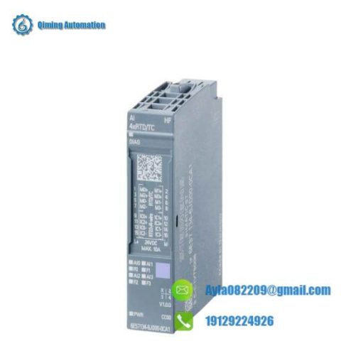 Siemens 6ES7134-6JD00-0CA1 - Analog Input Module, ET 200SP, 4x RTD/TC High Feature