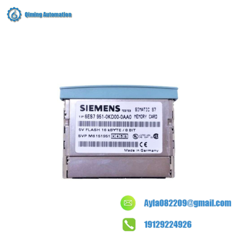 SIEMENS 6ES7951-0KD00-0AA0 S7 Memory Card: Advanced Control for Industrial Automation
