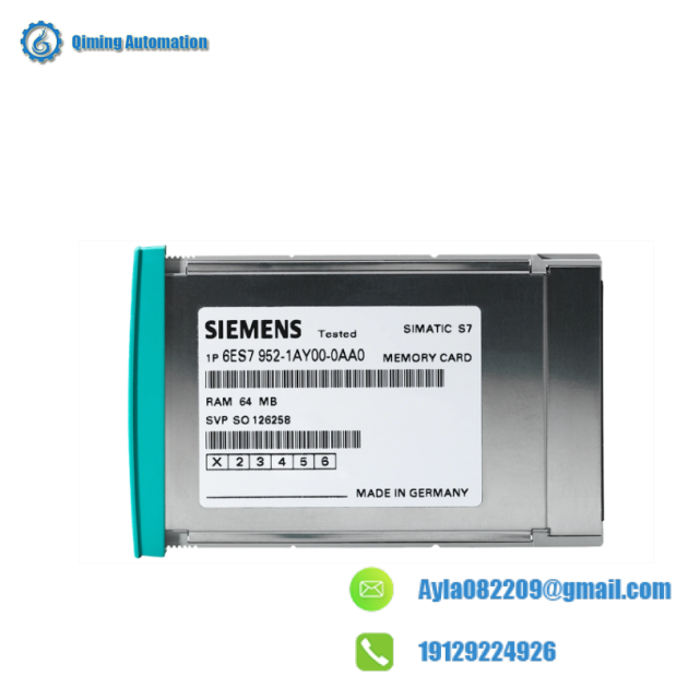 SIEMENS RAM Memory Card 6ES7952-1AK00-0AA0, Industrial Control Module