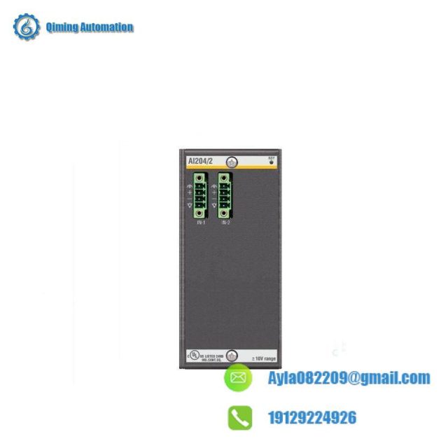 Bachmann AI204/2: High-Precision Analog Input Module for Industrial Control