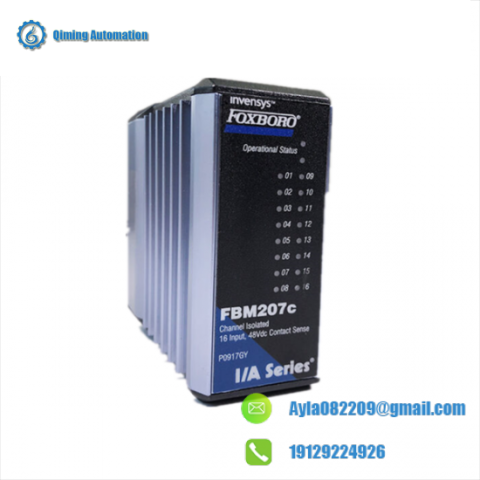 FOXBORO FBM207C P091GY: 16 Channel 48Vdc Contact Input Interface Module