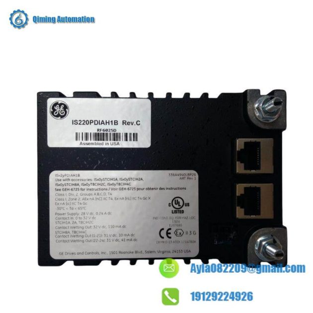 GE IS220PDIAH1B: Mark VIe RTD Input Module with Enhanced Performance