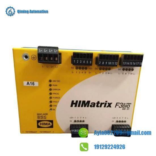 HIMA F3 DIO 8/8 01 | Hiamtrix F3 DIO 8/8 01 Control Module