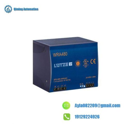 Lutze WRA480-24 Industrial Power Supply, UL & CE Certified
