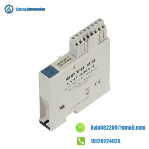 Opto 22 SNAP-AIMA-4: 4-Channel Analog Current Input Module