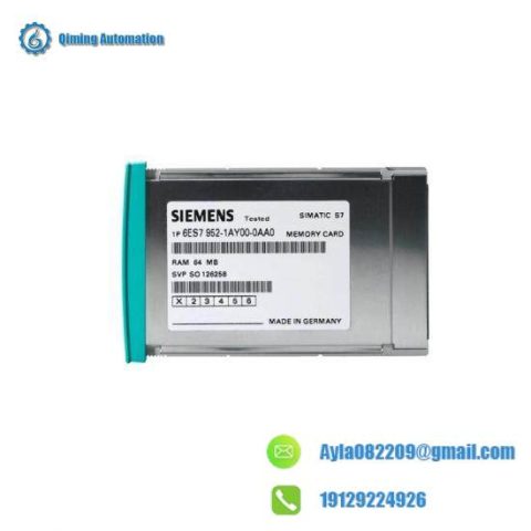 Siemens 6ES7952-0AF00-0AA0 RAM Memory Card: Industrial Control Solutions