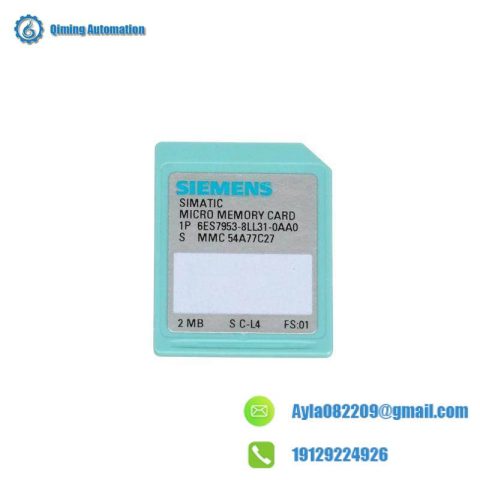 SIEMENS 6ES7953-8LL31-0AA0 Memory Card for Industrial Automation