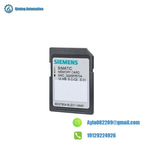 SIEMENS 6ES7954-8LE03-0AA0 Micro Memory Card, Designed for Precision Control Solutions