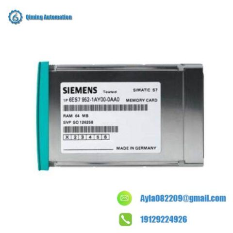 Siemens 6ES7 955-2AM00-0AA0 - 4MB RAM Memory Card, Designed for Industrial Control Systems