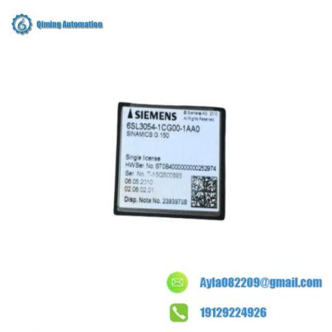Siemens 6SL3 054-1CG00-1AA0 Compact Flash Card: Industrial Control Module