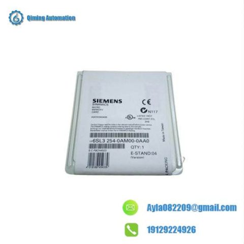 SIEMENS 6SL3 Micro Memory Card, 254-0AM00-0AA0, Industrial Control Modules