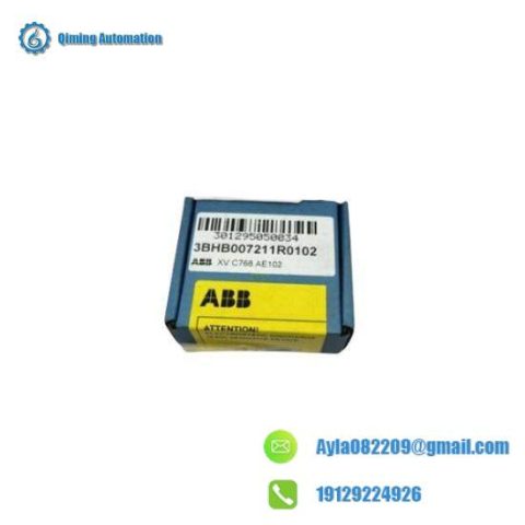 ABB 3BHB007211R0101 | XVC768AE101 Control Board - Advanced Industrial Automation Solution
