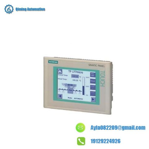 SIEMENS SIMATIC Touch Panel TP 177MICRO, for S7-200 Control, Blue Mode Display, Configurable with WinCC Flexible 2004 Micro HSP Upwards