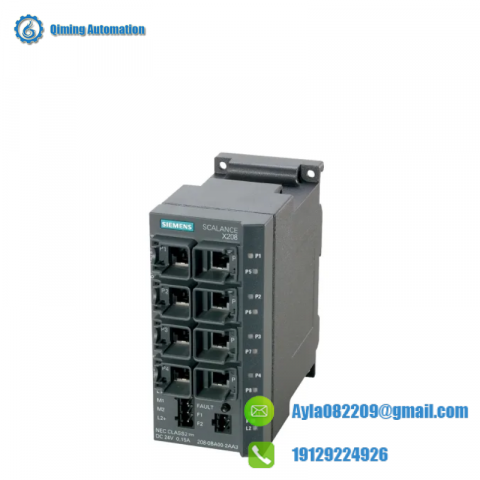 SIEMENS SCALANCE X208 6GK5208-0BA10-2AA3, Industrial Ethernet Switch
