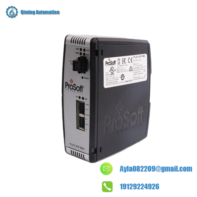 plx31-eip-pnd_prosoft_ethernet_ip_io_device_gateway.png Prosoft PLX31-EIP-PND, Ethernet/IP Interface Module, Industrial Control Gateway